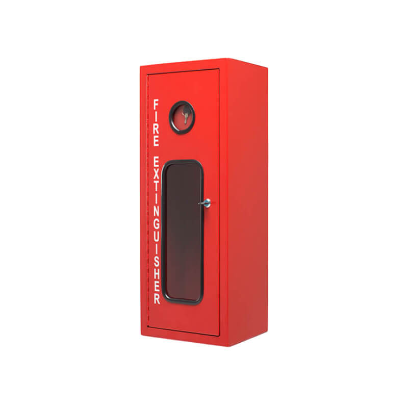 Outdoor weatherproof fire extinguisher cabinet for gas station and parking