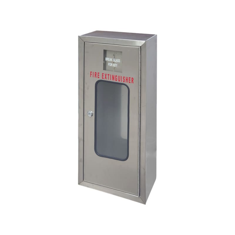 304 stainless steel fire extinguisher cabinet for food and pharmaceutical plants