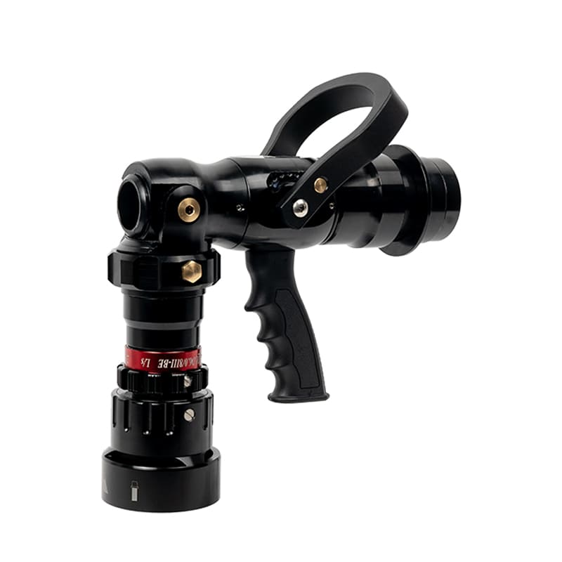 Brass and aluminium fire jet nozzle pistol grip straight stream