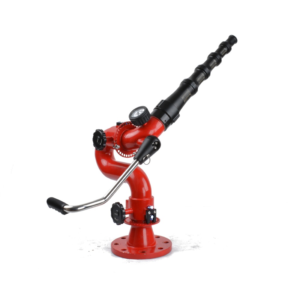 TFS manual tiller fire monitor stacked tip straight stream nozzle