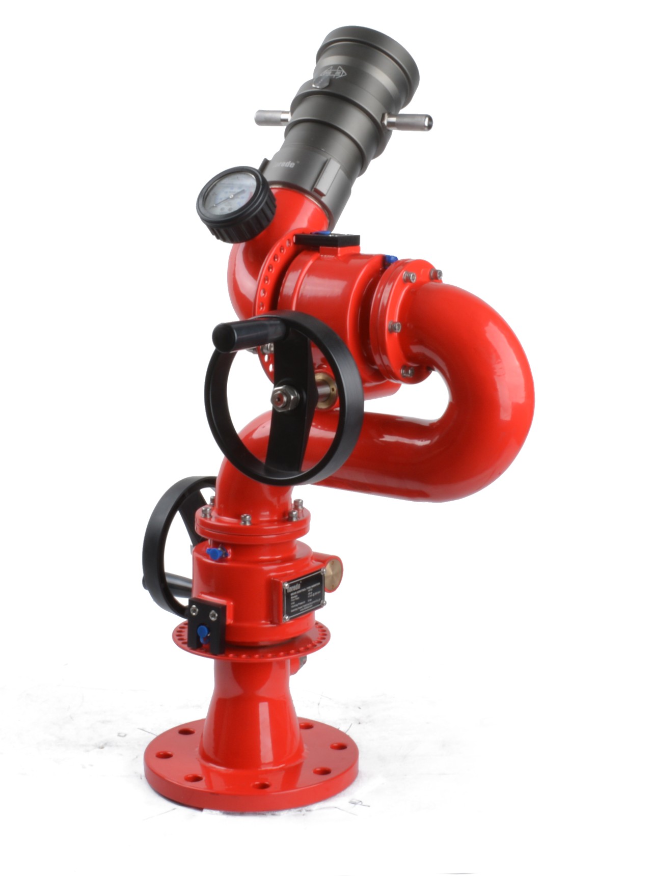 WFS gear control worm gear fire monitor self locking water cannon
